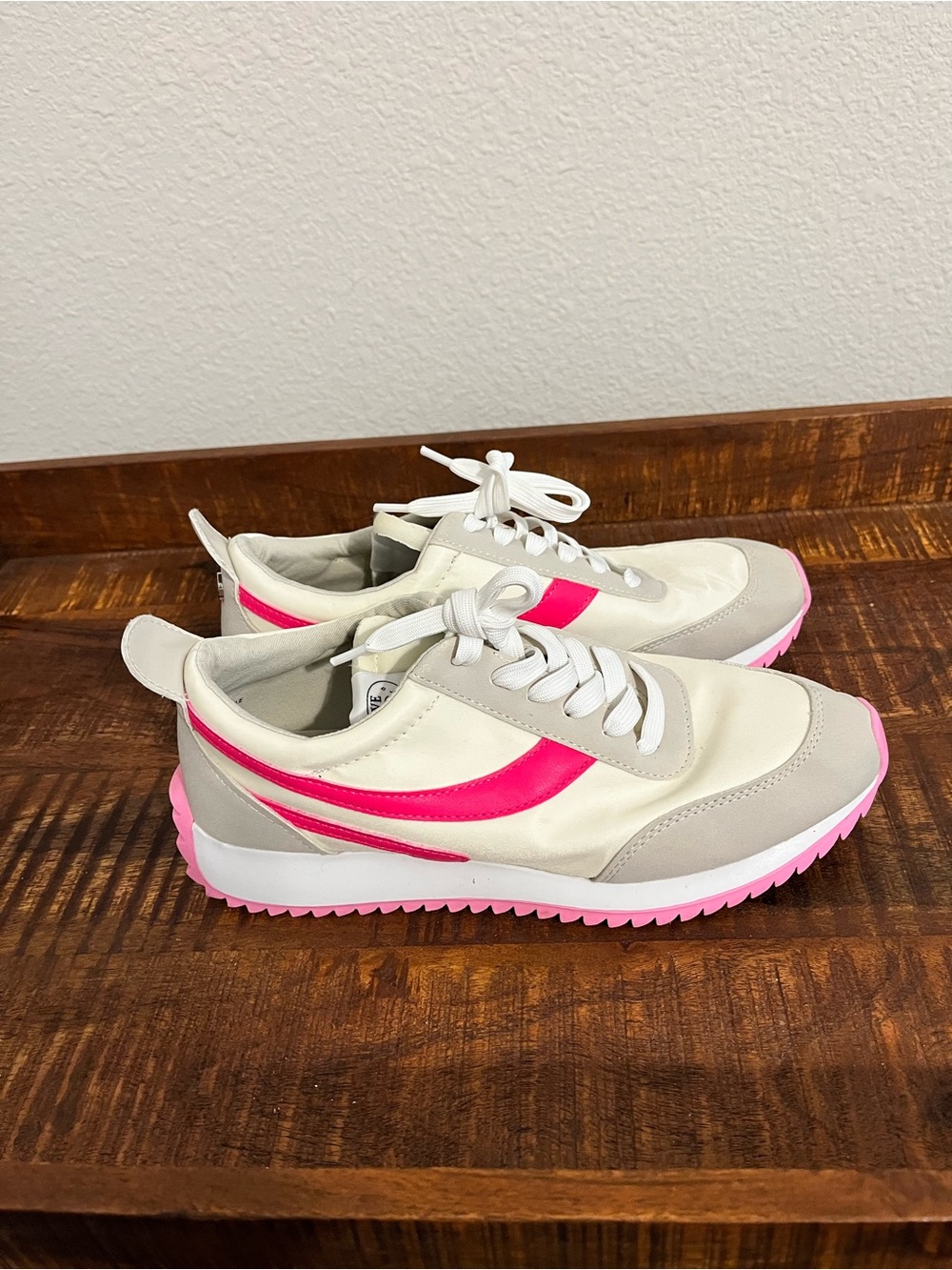 Women's Cream and Steve Madden Sneakers